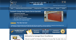 Desktop Screenshot of garagedoorexcellence.com