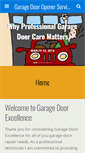 Mobile Screenshot of garagedoorexcellence.com